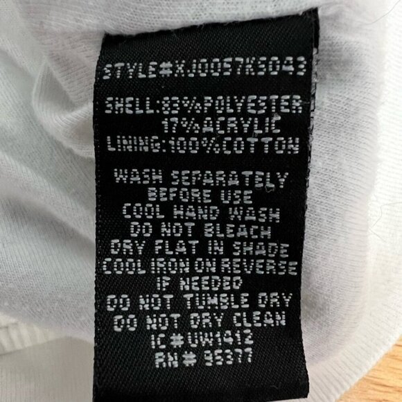 Sanctuary Bomber Jacket Navy/White Stripe Asymmetric Zip Pockets Size Small - Picture 9 of 10